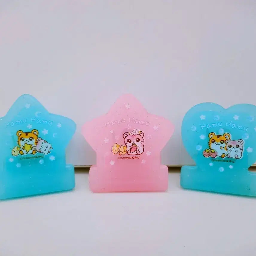 [BUNJANG] Hamuhamu Star Heart Clips / (마지막 세일)[고전문구] 하무하무 별 하트 집게