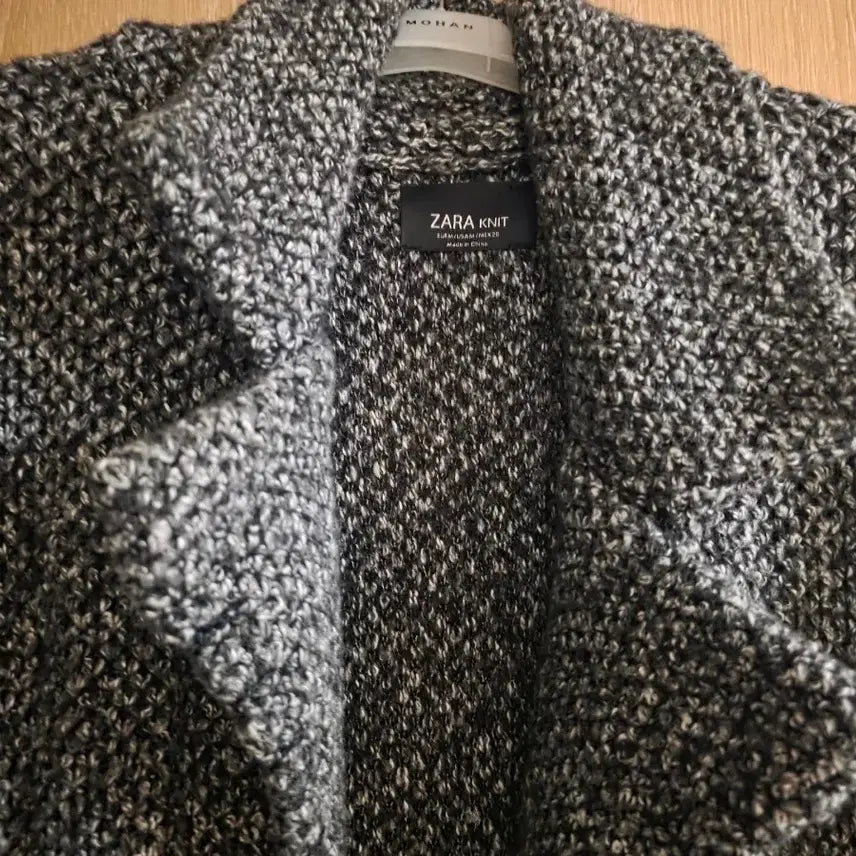 [BUNJANG] Zara Knit Long Cardigan - Grey Charcoal / M 자라 니트 롱 가디건 그레이 챠콜