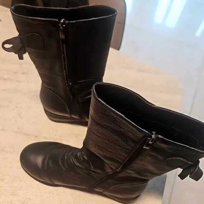 [BUNJANG] Black Half-Boots / (미사용) 블랙 반부츠