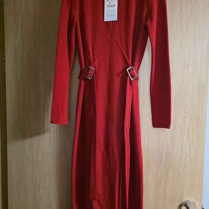 [BUNJANG] Zara Red Long Dress S / S 자라 레드 롱원피스
