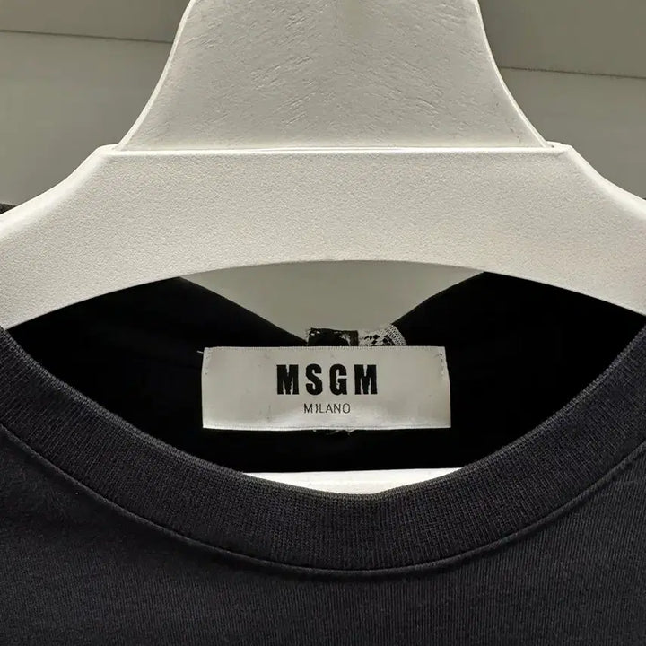 [BUNJANG] MSGM Black Lace Frill Short Sleeve T-shirt / MSGM 레이스 프릴 반팔 티셔츠 블랙