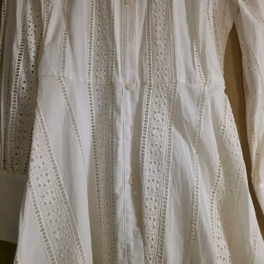 [BUNJANG] ZARA XS China Collar Punching Midi Dress / XS 자라 차이나카라 펀칭 원피스 롱셔츠