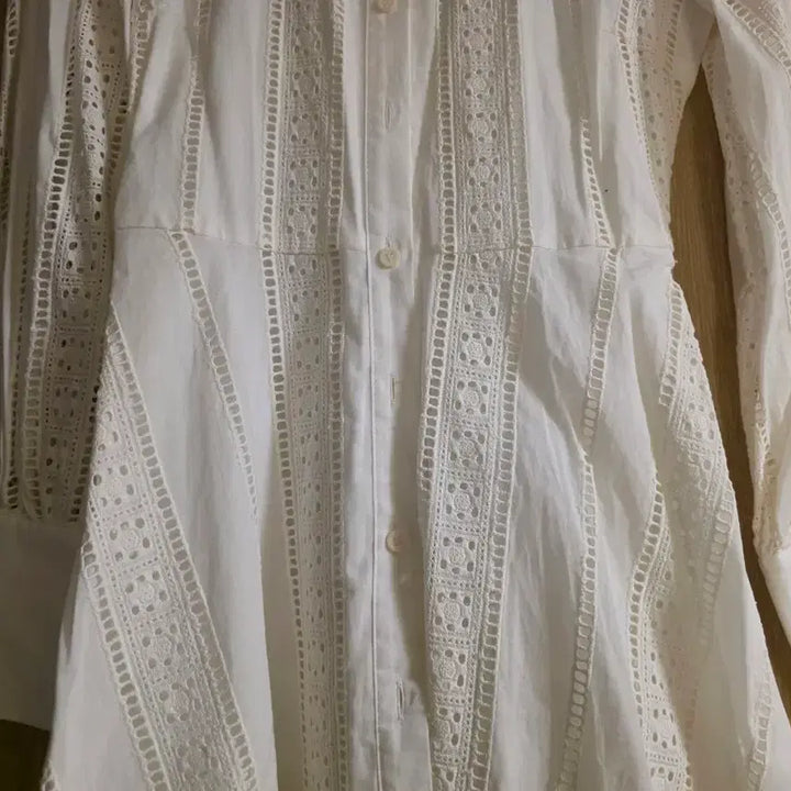 [BUNJANG] ZARA XS China Collar Punching Midi Dress / XS 자라 차이나카라 펀칭 원피스 롱셔츠