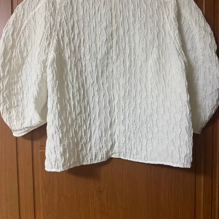 [BUNJANG] Zara White Shirring Blouse / 자라 ZARA 화이트 셔링 블라우스