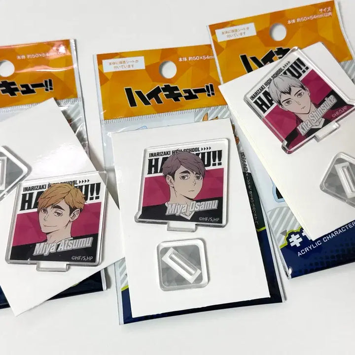 [BUNJANG] Haikyuu Inarizaki Atsumu Osamu Shinsuke Acrylic Stand Bundle Set / [새상품/일괄] 하이큐 이나리자키 아츠무 오사무 신스케 다이소 아크릴