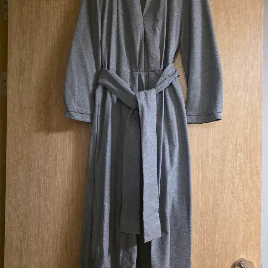 [BUNJANG] ZARA Grey V-Neck Thick Long Dress / S 자라 그레이 브이넥 도톰 롱원피스
