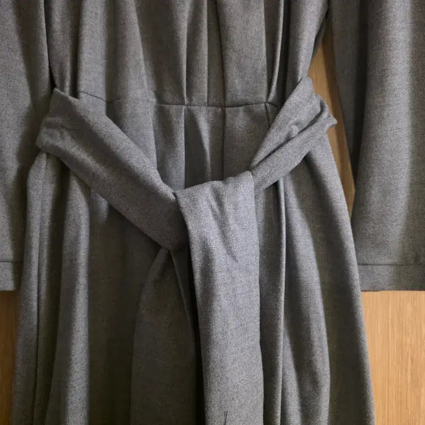 [BUNJANG] ZARA Grey V-Neck Thick Long Dress / S 자라 그레이 브이넥 도톰 롱원피스