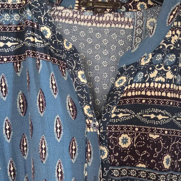 [BUNJANG] Thursday Island Paisley Pattern Long Dress / 써스데이아일랜드