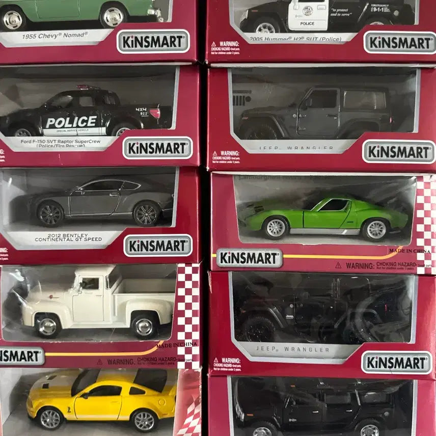 [BUNJANG] KINSMAART Mini Car 10-Piece Bundle Set / 킨스마트 미니카 10대 일괄 판매