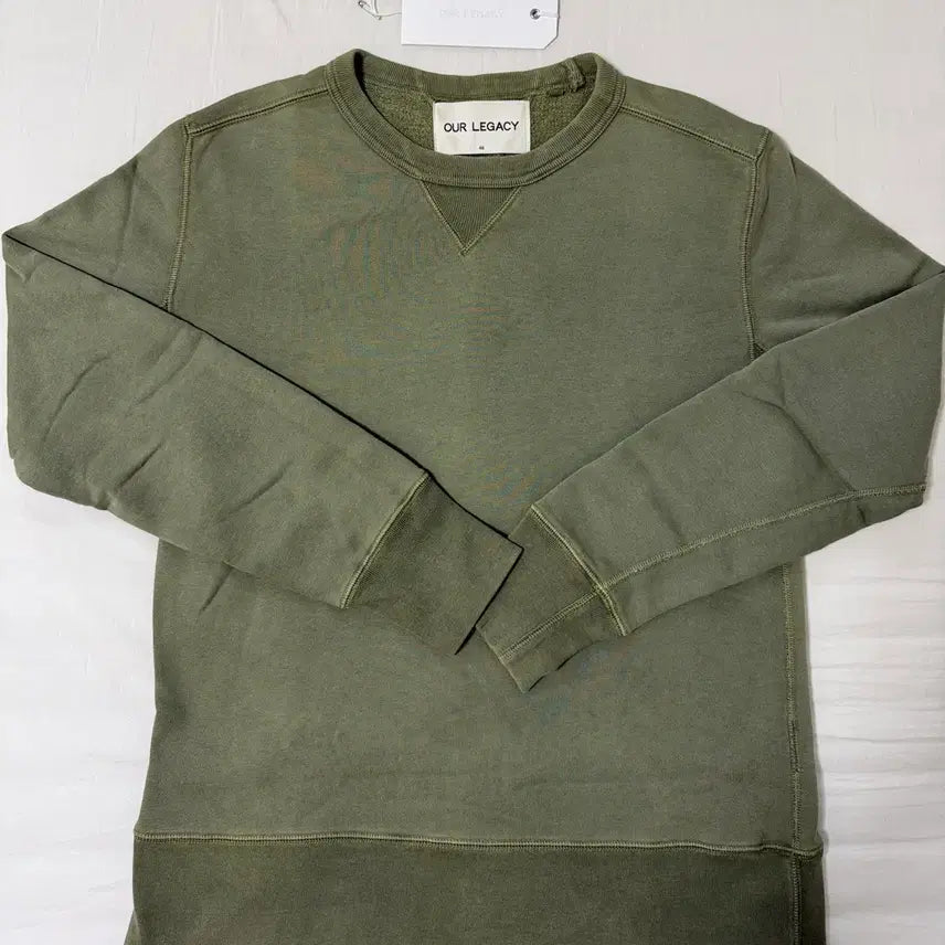 [BUNJANG] Our Legacy Fade Olive Bulk Sweatshirt Size 46 / 아워레가시 페이드 올리브 벌크 스웻셔츠 46사이즈