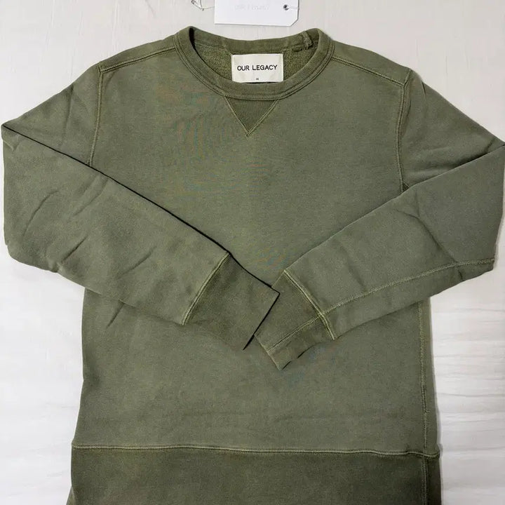 [BUNJANG] Our Legacy Fade Olive Bulk Sweatshirt Size 46 / 아워레가시 페이드 올리브 벌크 스웻셔츠 46사이즈