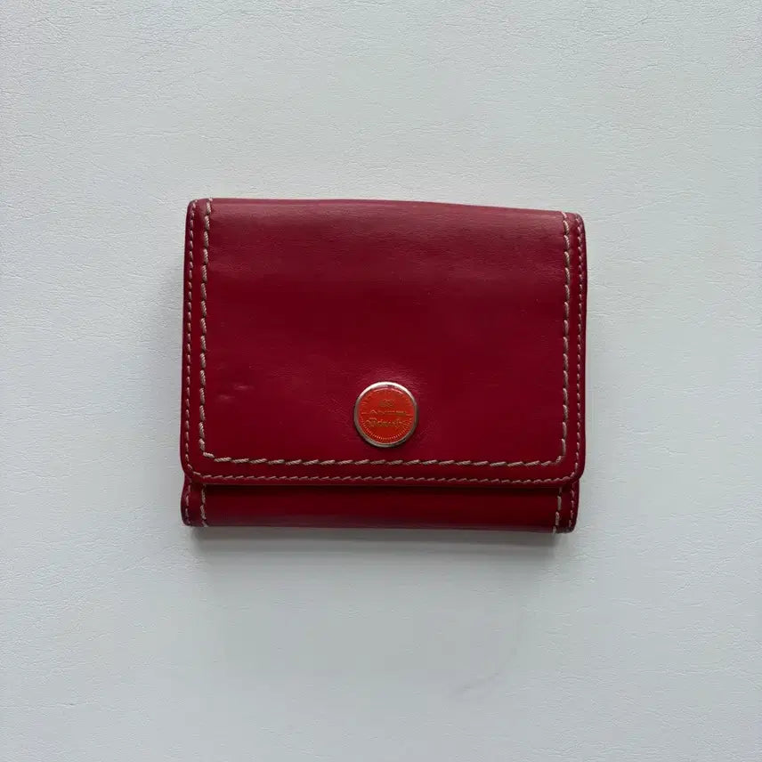 [BUNJANG] Lancel Red Bifold Wallet with Case and Dust Bag / 프랑스 브랜드 란셀 랑셀 lancel 반지갑 레드 + 케이스 더스트