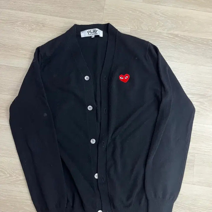 [BUNJANG] Comme des Garçons Black Heart Cardigan XL / 꼼데가르송 블랙 하트 가디건 XL
