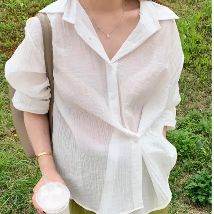 [BUNJANG] Two-Way Shirt / 투웨이 셔츠