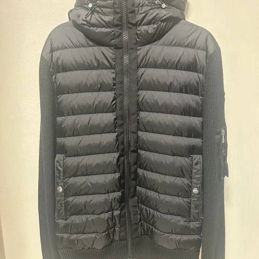 [BUNJANG] Moncler Padded Wool Hooded Jacket Black L / 몽클레르 패딩 울 후드 블랙 L 사이즈