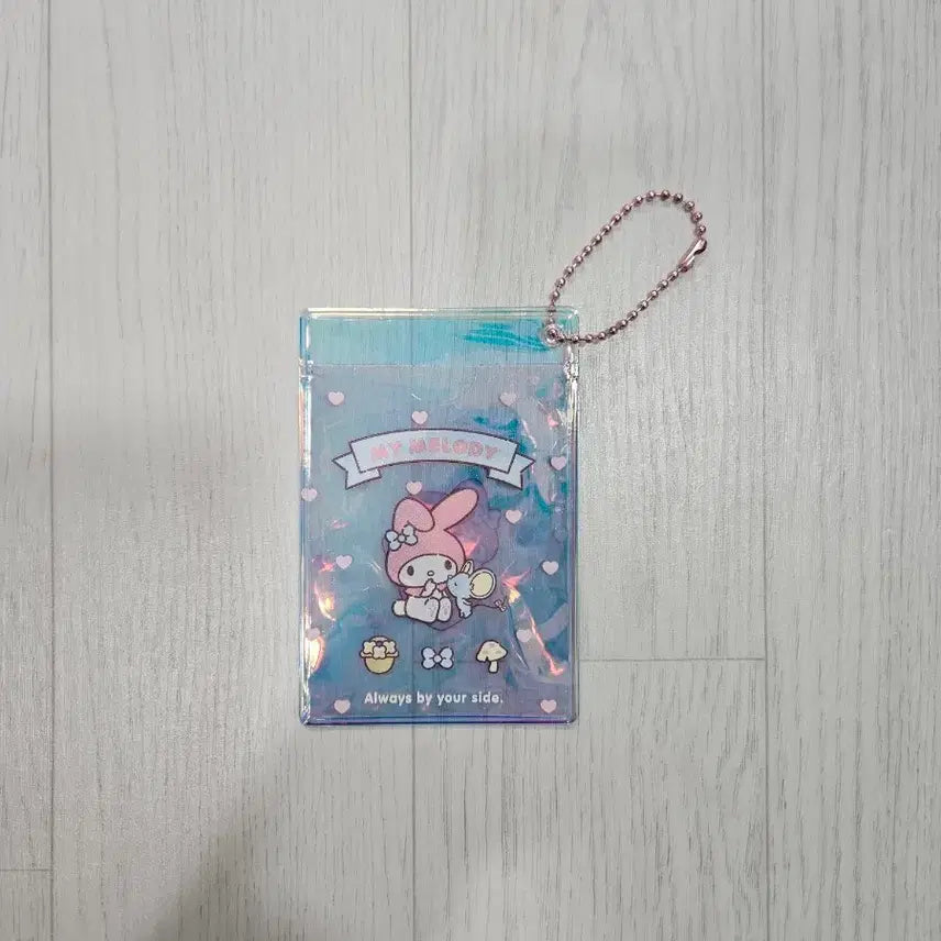 [BUNJANG] Sanrio My Melody Hologram Card Case Keyring / 산리오 마이멜로디 홀로그램 카드 케이스 키링