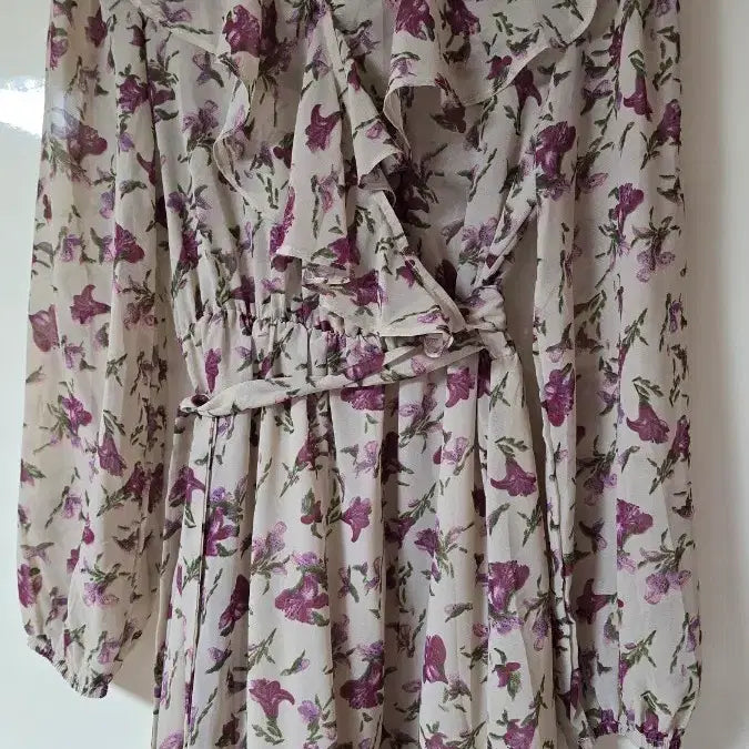 [BUNJANG] Flower Pattern Long Dress / 플라워 롱 원피스