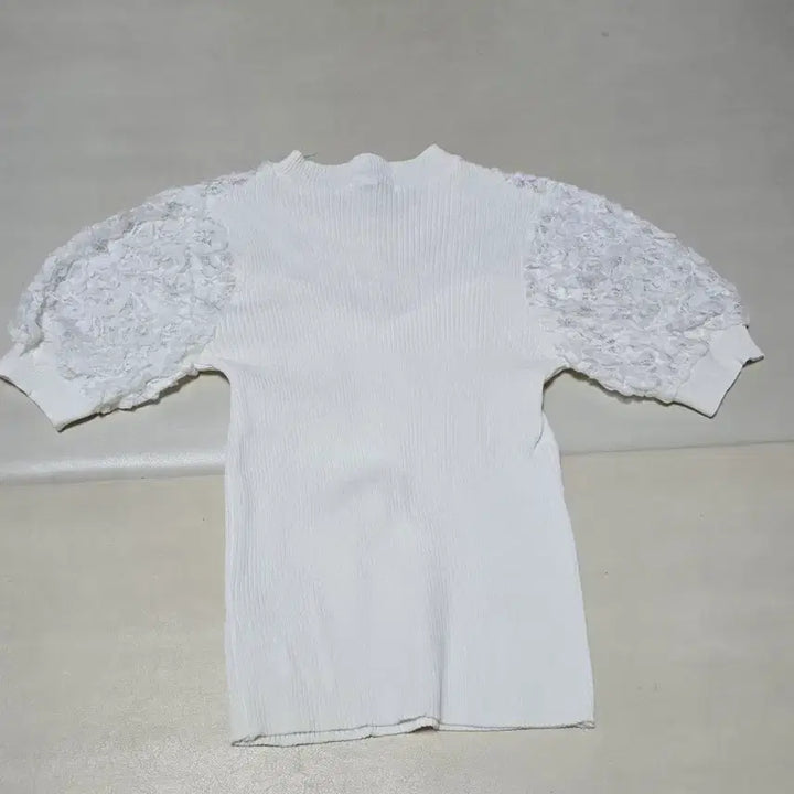 [BUNJANG] Belli Girl Puff Sleeve Knit T-Shirt / 밸리걸 티셔츠