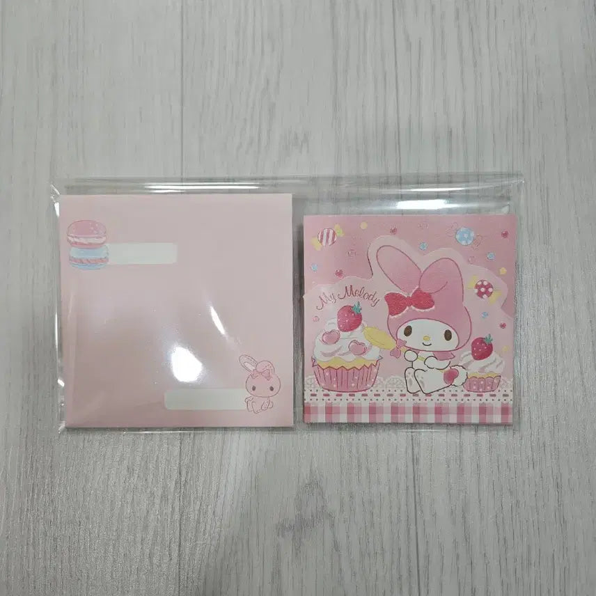 [BUNJANG] Sanrio My Melody Celebration Card Set / 산리오 마이멜로디 축하 카드 (카드2매, 봉투2매)