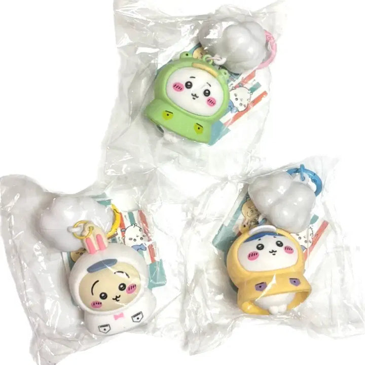 [BUNJANG] Cheekawao Hachiware Usagi Raincoat Light Keyring / (인기)치이카와/하치와레/우사기 우비 라이트 키링