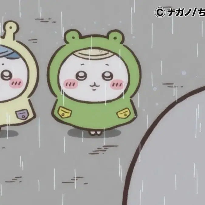 [BUNJANG] Cheekawao Hachiware Usagi Raincoat Light Keyring / (인기)치이카와/하치와레/우사기 우비 라이트 키링