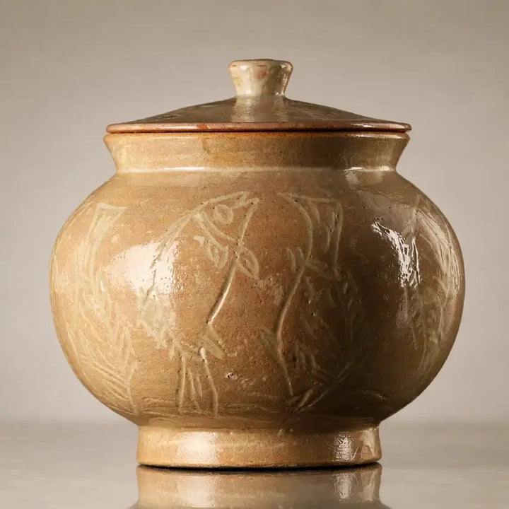 [BUNJANG] Master Shin Jung-hee Intangible Cultural Heritage White Porcelain Tea Jar / 무형문화재 신정희 선생님 백자 어문 차호 대호 희귀 다도구 차도구 항아리