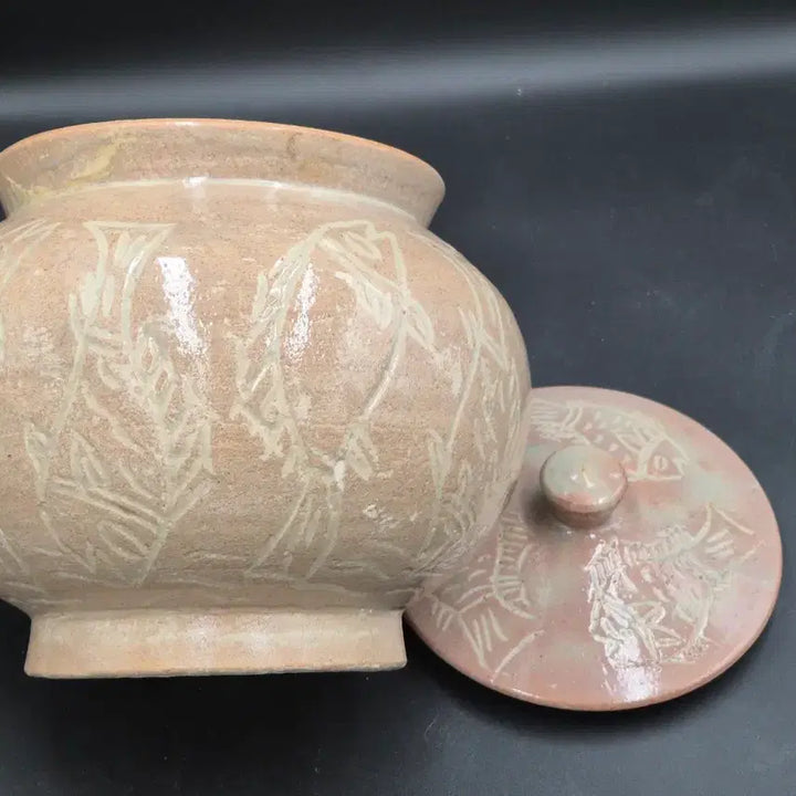 [BUNJANG] Master Shin Jung-hee Intangible Cultural Heritage White Porcelain Tea Jar / 무형문화재 신정희 선생님 백자 어문 차호 대호 희귀 다도구 차도구 항아리