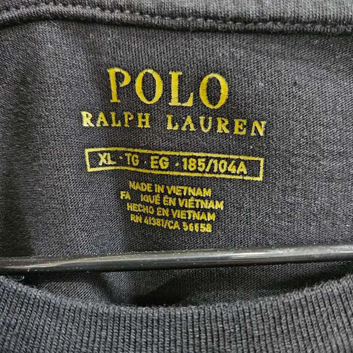 [BUNJANG] Polo Ralph Lauren Black Cotton T-Shirt XL / 폴로 블랙면티 xl
