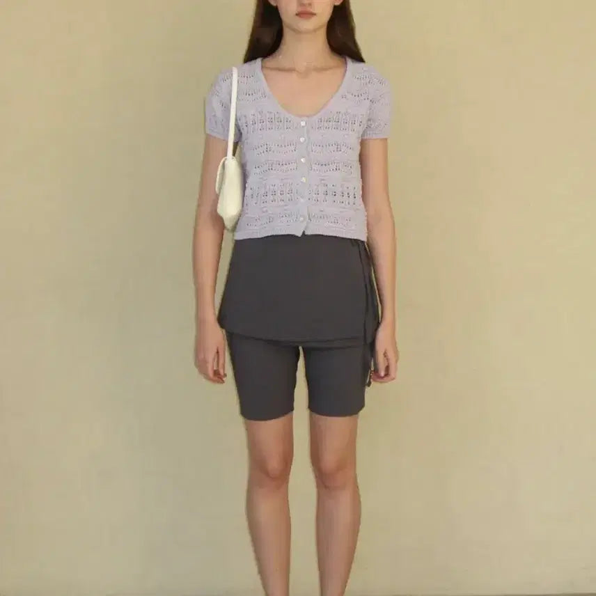 [BUNJANG] Somewhere Better Biker Layered Skirt Pants / 썸웨어버터 Biker Layered Skirt Pants