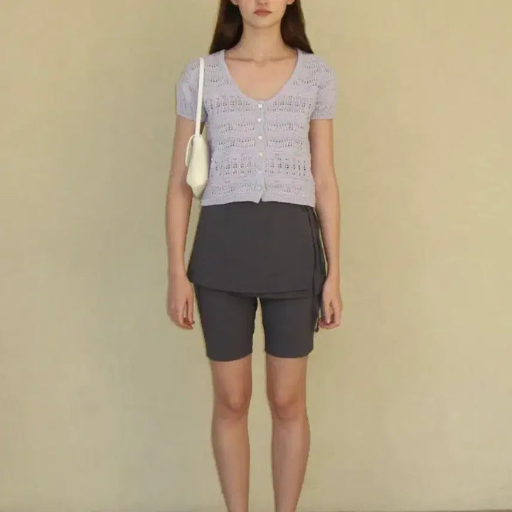 [BUNJANG] Somewhere Better Biker Layered Skirt Pants / 썸웨어버터 Biker Layered Skirt Pants
