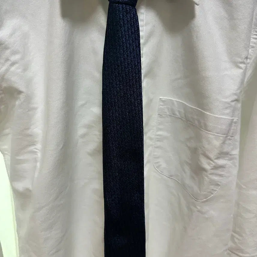 [BUNJANG] Dior Homme Oblique Silk Necktie Navy / 디올옴므 오블리크 실크 넥타이 네이비
