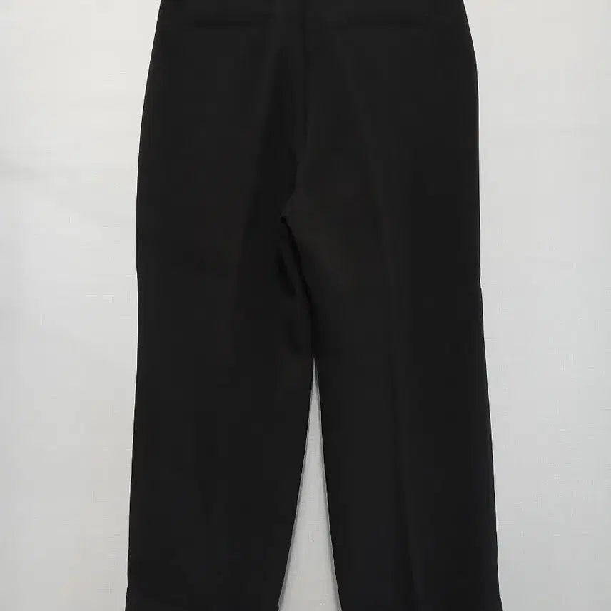 [BUNJANG] Black Roll-up Wide Pants / 검정색 롤업 와이드 팬츠