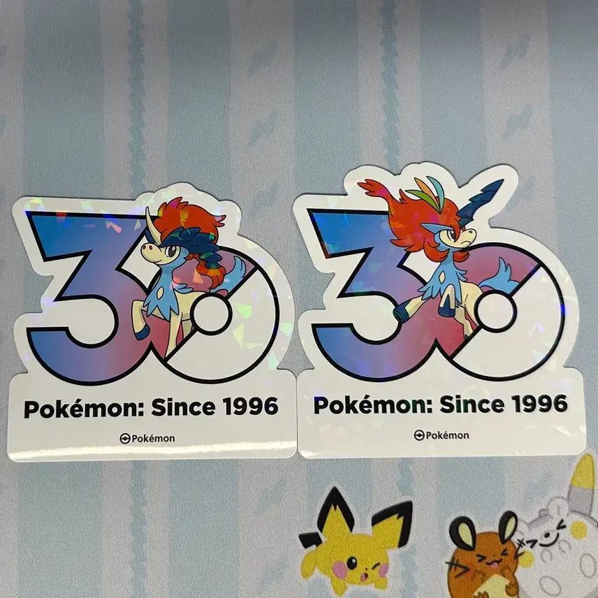 [BUNJANG] Pokemon 30th Anniversary Logo Sticker - Keldeo / [포켓몬 30주년 기념 로고 스티커]케르디오