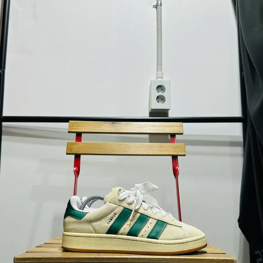 [BUNJANG] Adidas Campus 00s Sneakers - Ivory Green / 260) 아디다스 운동화 남성 남자 신발 캠퍼스 00s 아이보리 그린