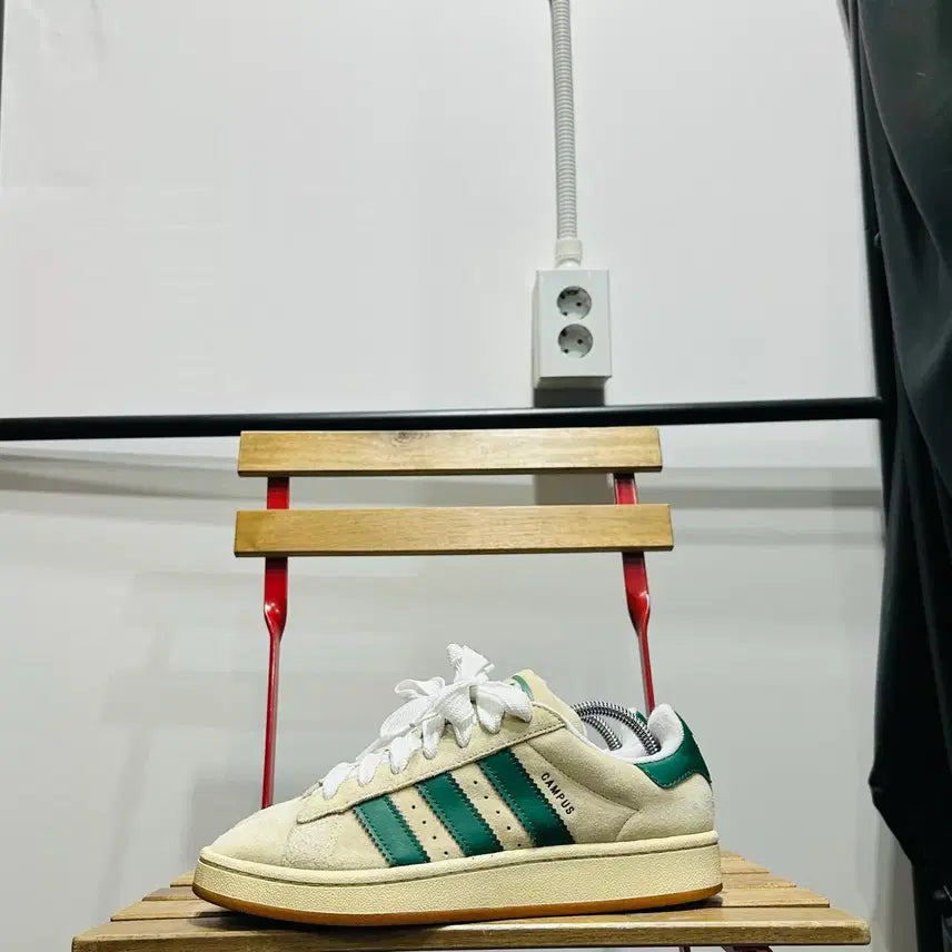 [BUNJANG] Adidas Campus 00s Sneakers - Ivory Green / 260) 아디다스 운동화 남성 남자 신발 캠퍼스 00s 아이보리 그린