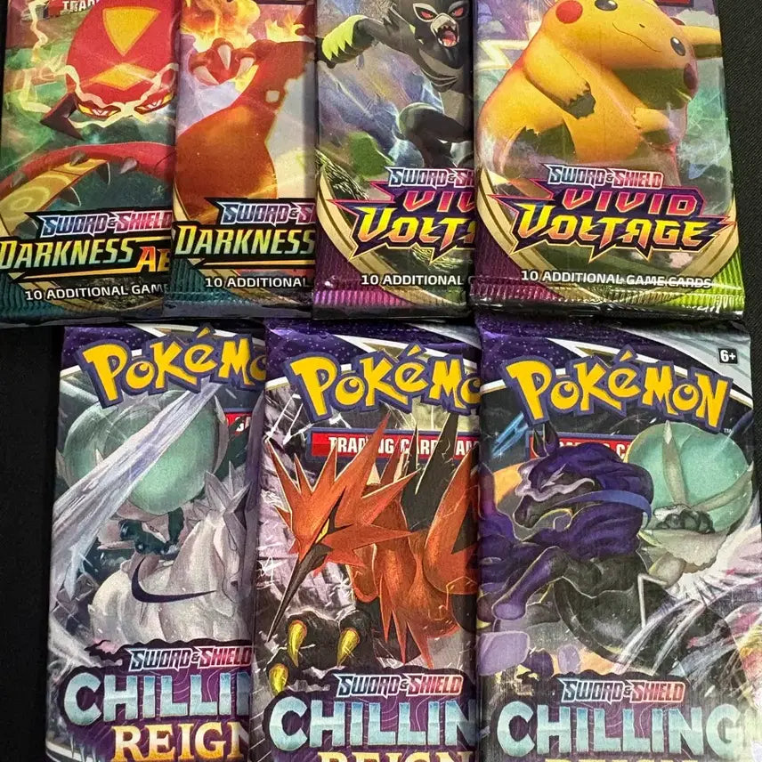[BUNJANG] Pokemon TCG Sword &amp; Shield Booster Packs (North America) - 6 Types Bundle / 북미 포켓몬 카드 Sword&amp;Shield 부스터팩 6종 팝니다