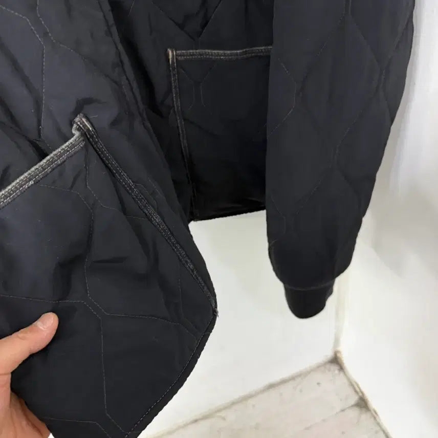 [BUNJANG] Polo Ralph Lauren Black Quilted Bomber Jacket / 폴로 블랙 퀄팅 봄버 자켓