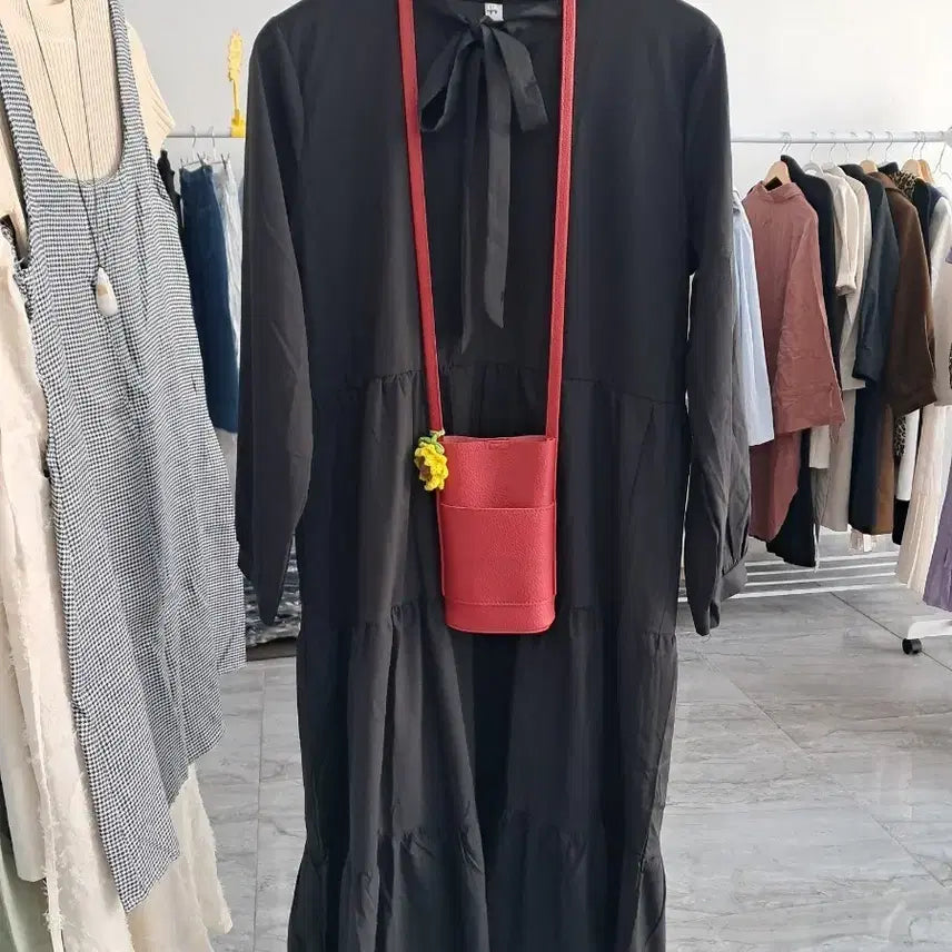 [BUNJANG] Black Long One-Piece Dress XL / 새상품 블랙 롱 원피스 XL 77