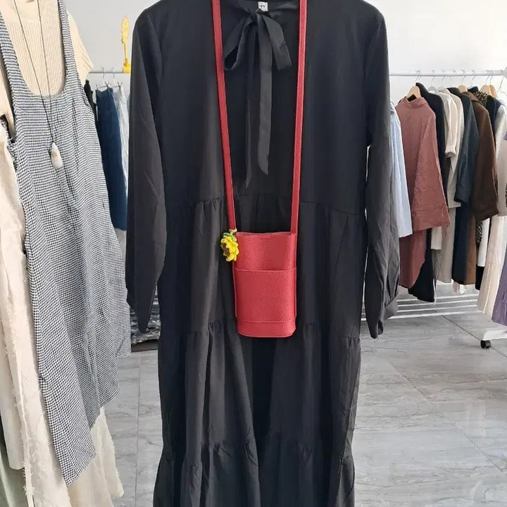 [BUNJANG] Black Long One-Piece Dress XL / 새상품 블랙 롱 원피스 XL 77