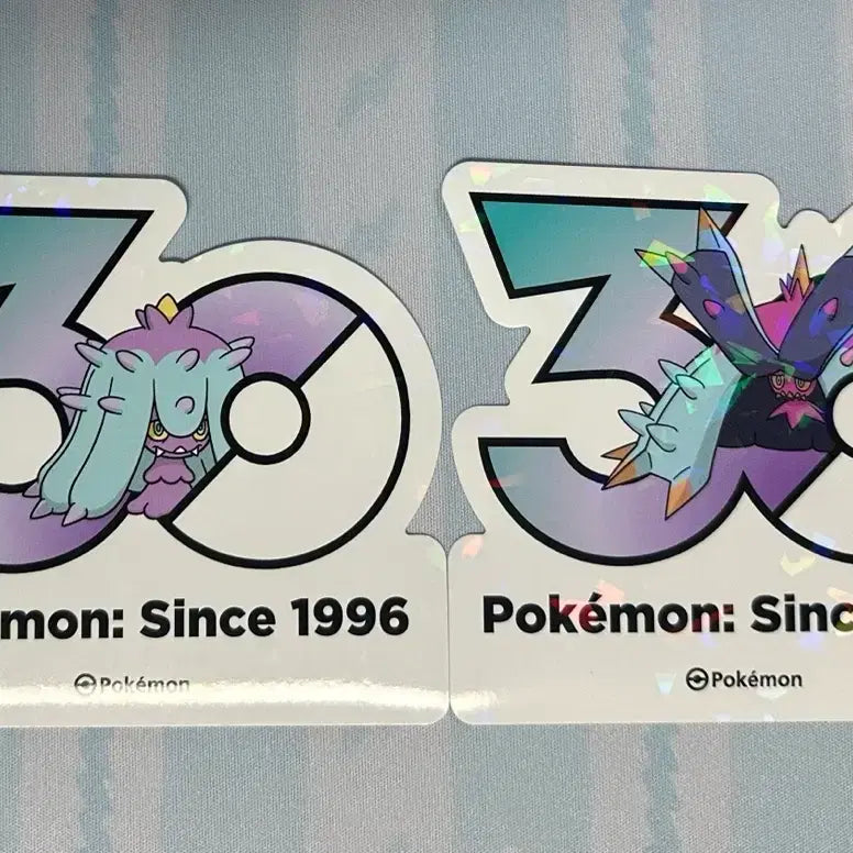 [BUNJANG] Pokemon 30th Anniversary Logo Sticker Set: Simasari, The Simasari / [포켓몬 30주년 기념 로고 스티커]시마사리,더시마사리