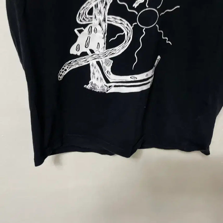 [BUNJANG] Vintage Black Loose Fit Short Sleeve T-Shirt / 55-66 블랙 빈티지 루즈핏 반팔티
