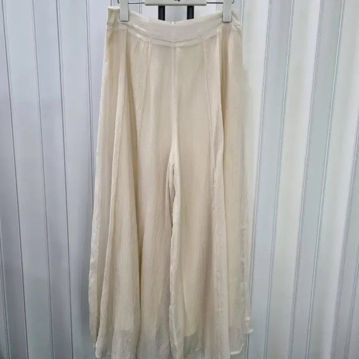 [BUNJANG] Ivory Wide Linen Pants / 아이보리 와이드 린넨 바지