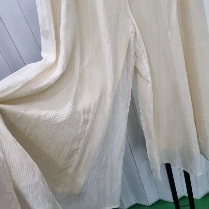 [BUNJANG] Ivory Wide Linen Pants / 아이보리 와이드 린넨 바지