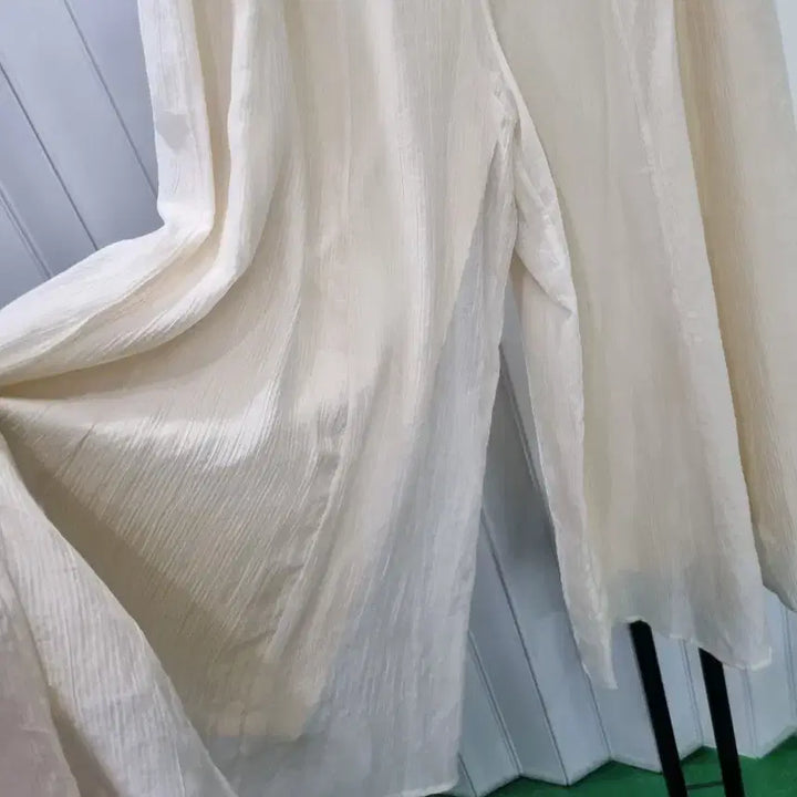 [BUNJANG] Ivory Wide Linen Pants / 아이보리 와이드 린넨 바지