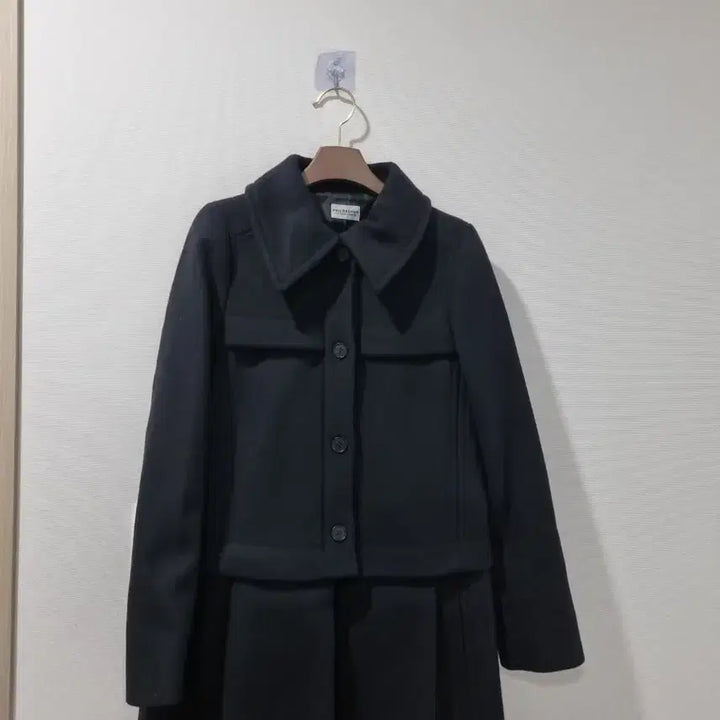 [BUNJANG] Philosophy di Alberta Ferretti Black Virgin Wool &amp; Cashmere Coat / 필로소피 디 알베르타 페레티 블랙 코트