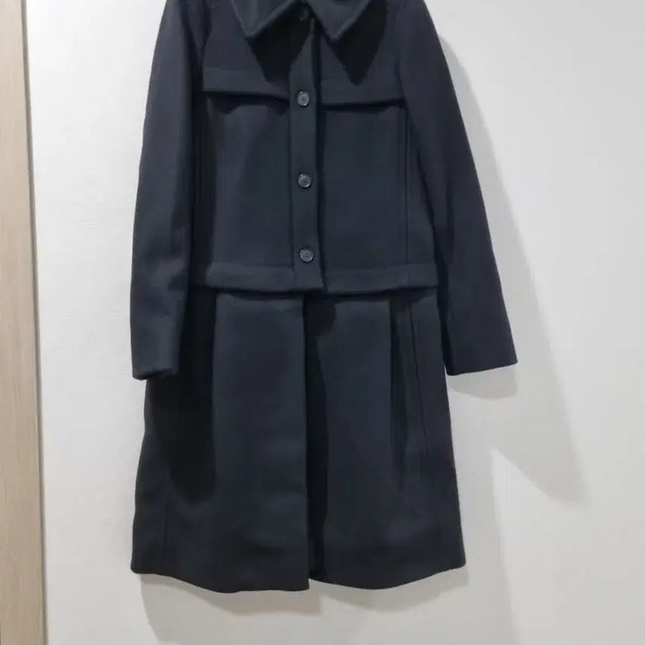 [BUNJANG] Philosophy di Alberta Ferretti Black Virgin Wool &amp; Cashmere Coat / 필로소피 디 알베르타 페레티 블랙 코트