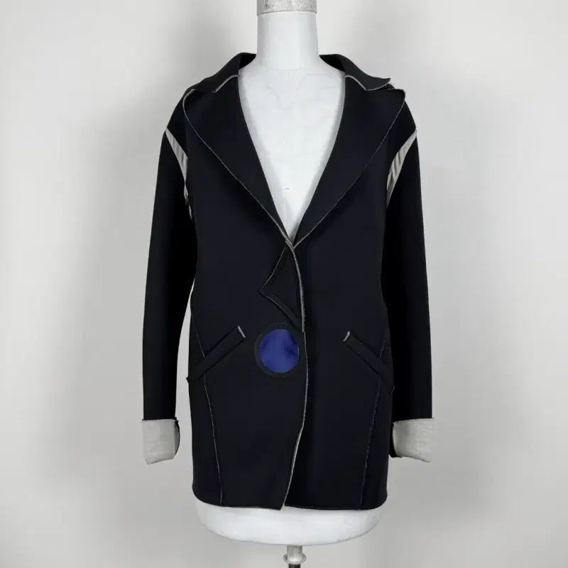 [BUNJANG] Emporio Armani Sponge Black Jacket / 엠포리오 아르마니/스폰지 블랙 자켓 38/라덴