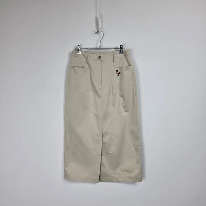 [BUNJANG] Holy Number 7 Ivory H-Line Skirt with Front Slit (Women&