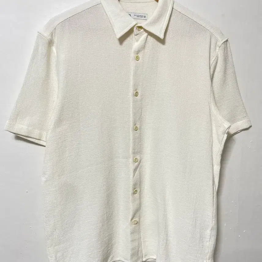 [BUNJANG] ZARA Waffle Relaxed Fit Short Sleeve Shirt / 95-100 ZARA 자라 와플 루즈핏 반팔 셔츠 정품