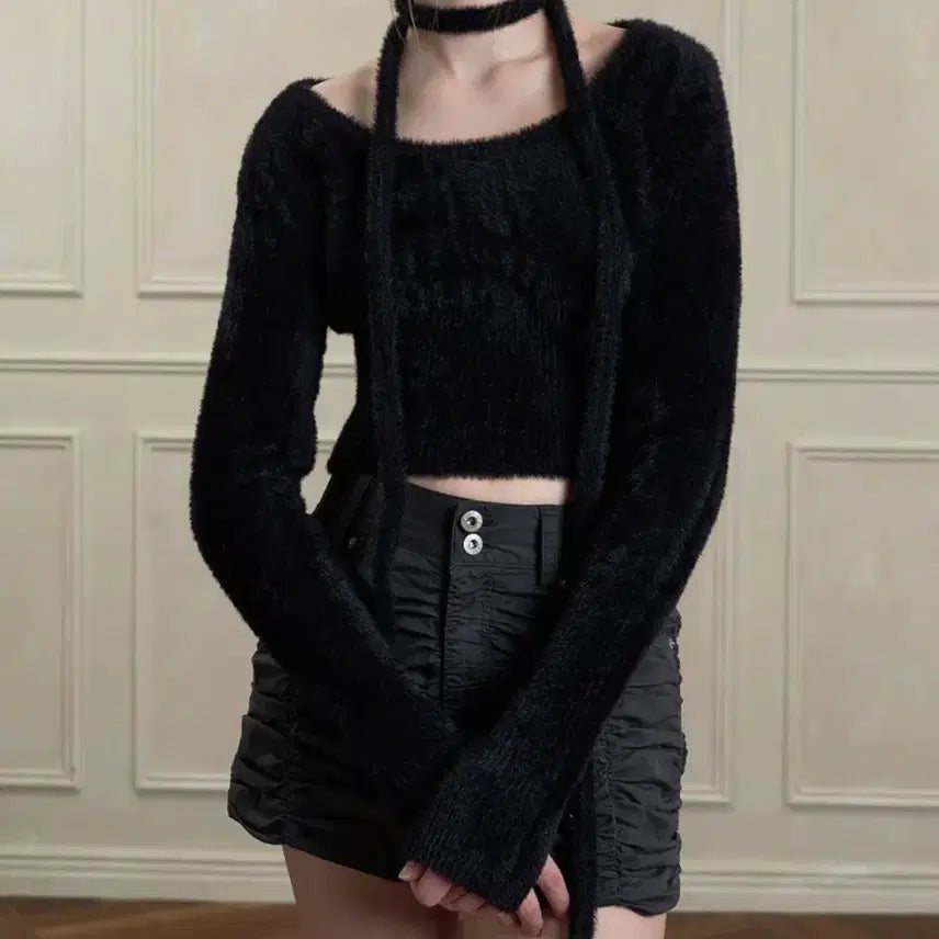 [BUNJANG] Pain Or Pleasure Petar Scarf Knit / 페인오어플레져 Petar scarf knit